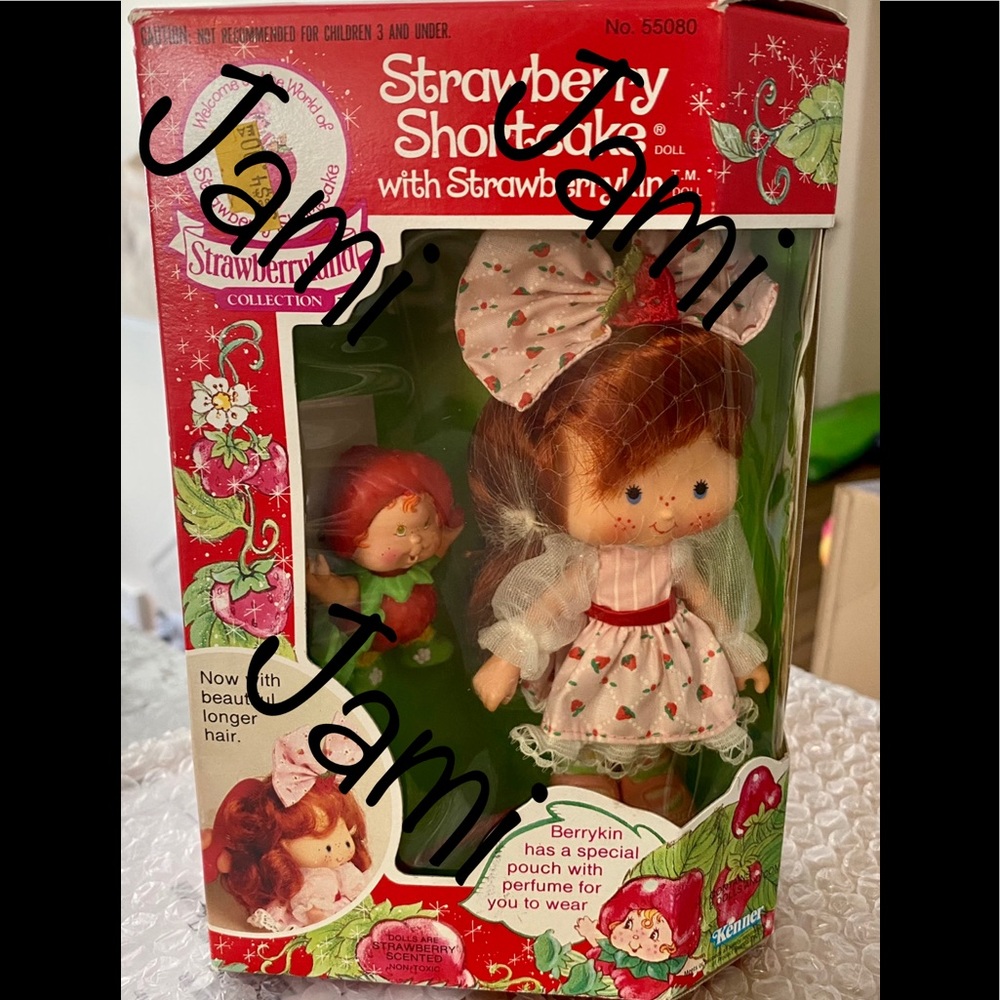 🍓STRAWBERRY SHORTCAKE BERRYKIN DOLL VINTAGE TOY